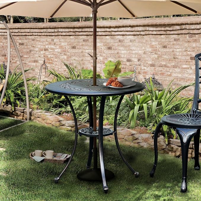 DWVO 25 Inches Round Patio Dining Table - Image 8