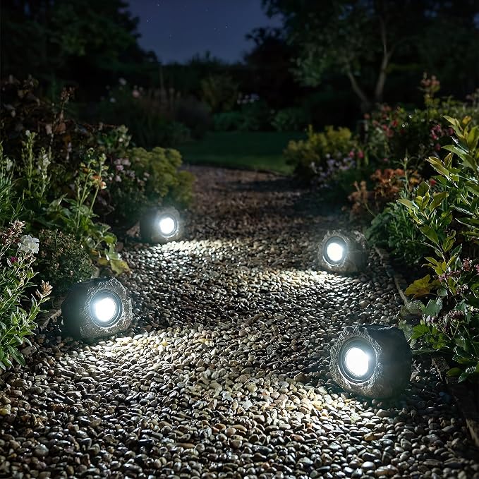 Solar Rock Lights Outdoor Garden Waterproof - Image 6