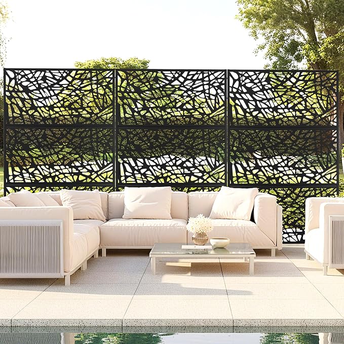 Outdoor Privacy Screen, Freestanding Privacy Fence Panels - Image 9