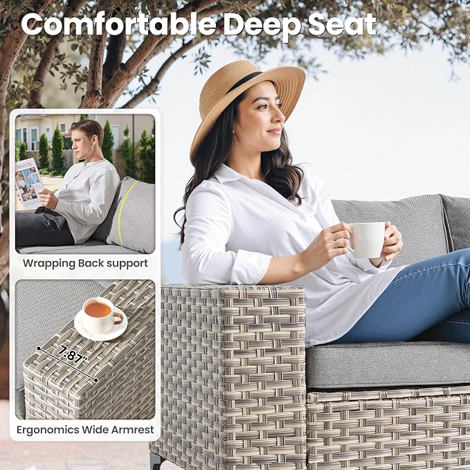ovios 5-Piece Patio Furniture Set - Image 4