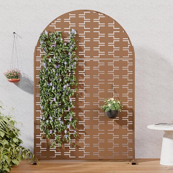 Casaphoria Metal Arched Privacy Screen Outdoor by Casaphoria