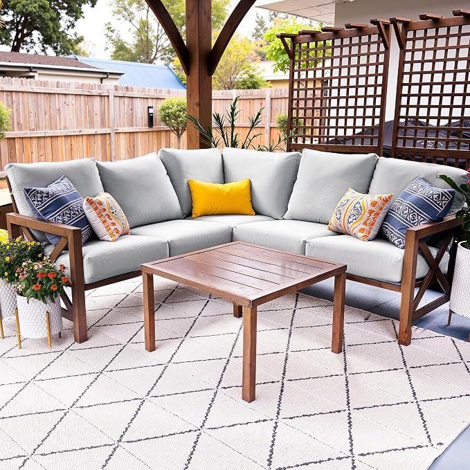 NATURAL EXPRESSIONS 6 Pieces Patio Furniture Sets, Sunbrella Outdoor Furniture by NaturalExpressions