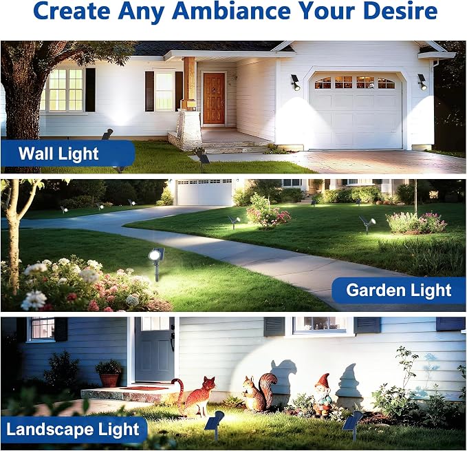 Solar Lights Outdoor Waterproof IP65, 6500K Super Bright LED, 2 Lighting Modes - Image 8