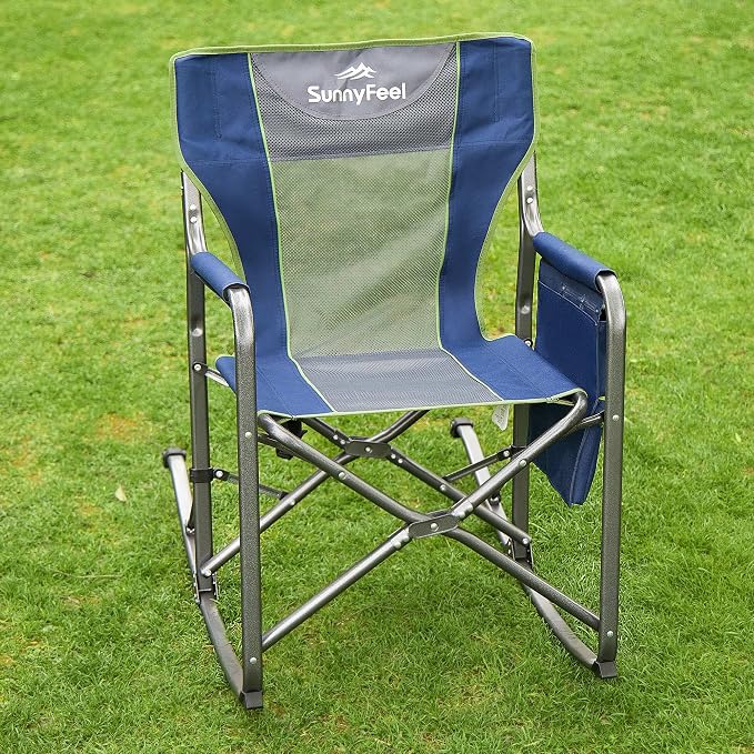 SUNNYFEEL Camping Directors Chair, Heavy Duty, Oversized Portable Folding Chair - Image 2