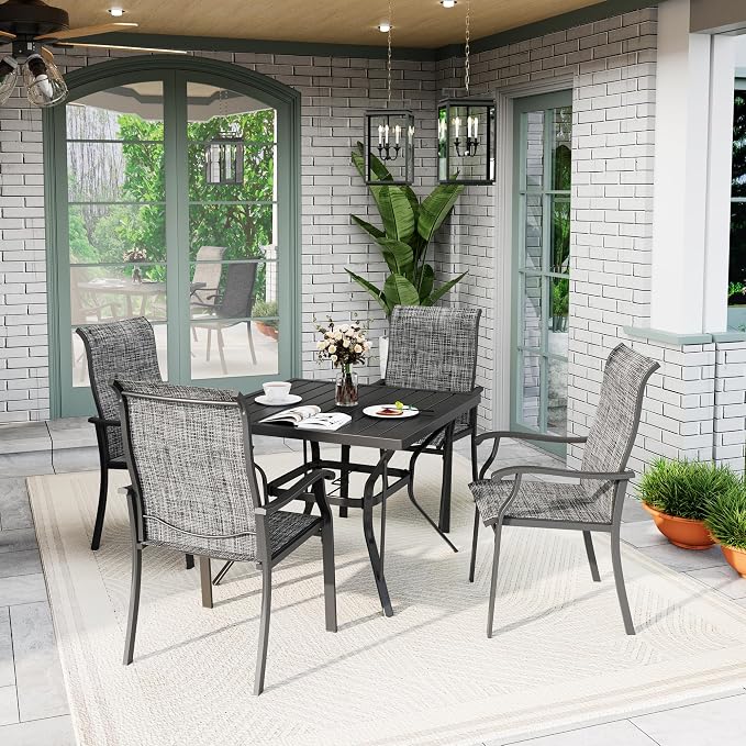 5-Piece Outdoor Dining Set, Patio Furniture Set - Image 7