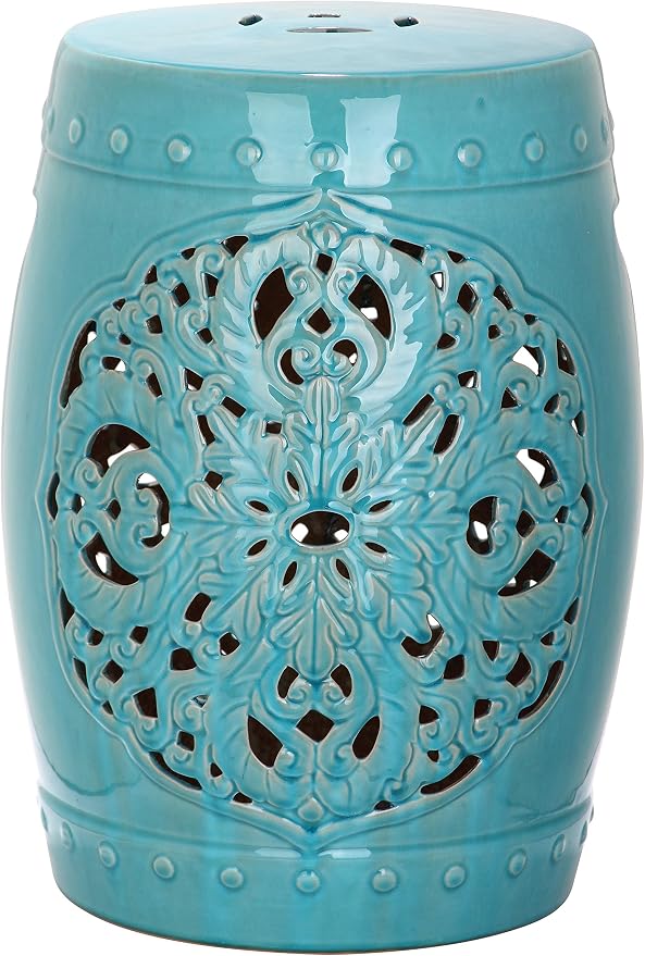 Safavieh Flora Glazed Ceramic Decorative Garden Stool - Image 6