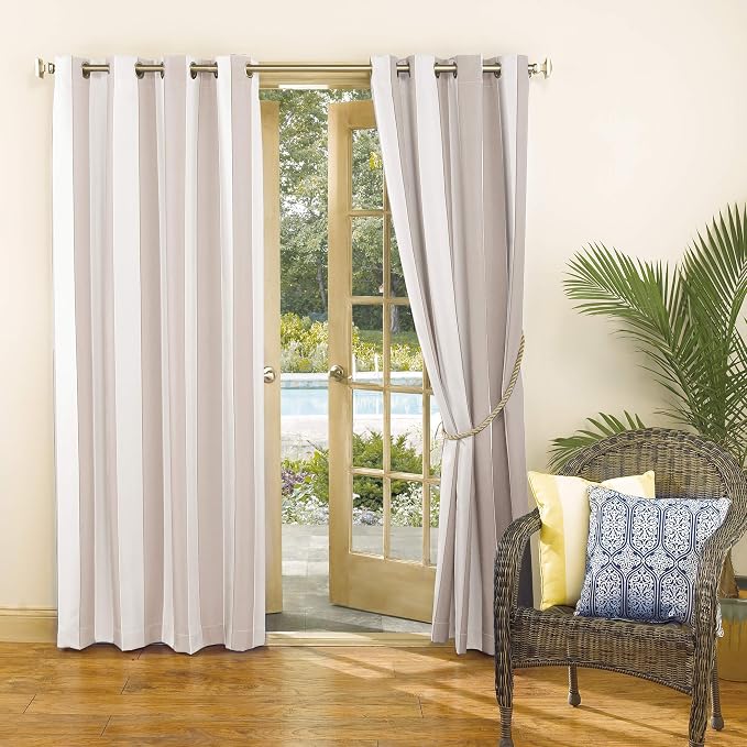 Sun Zero Valencia 2-Pack Cabana Stripe Indoor/Outdoor UV Protectant Energy - Image 4