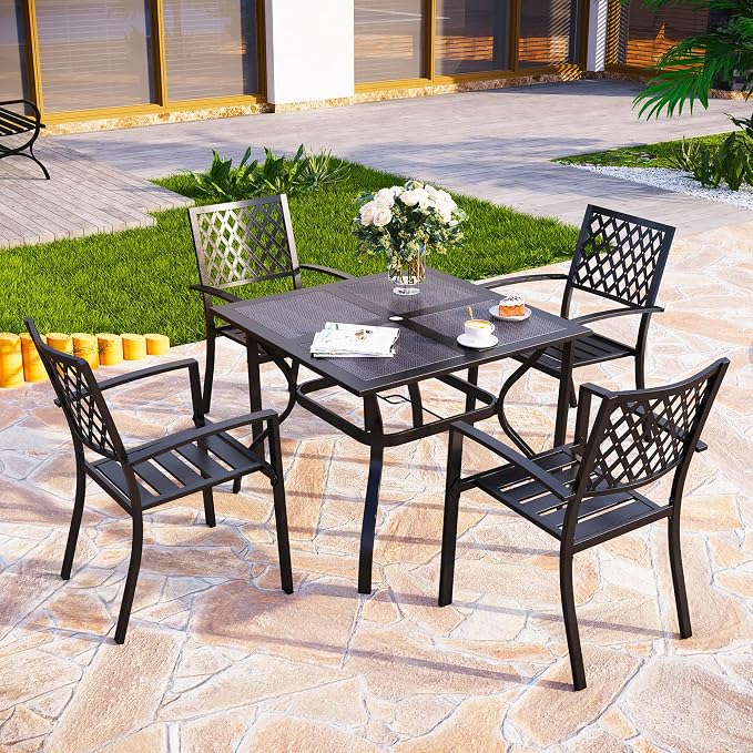 PHI VILLA 5 Pieces Outdoor Dining Set - Image 2