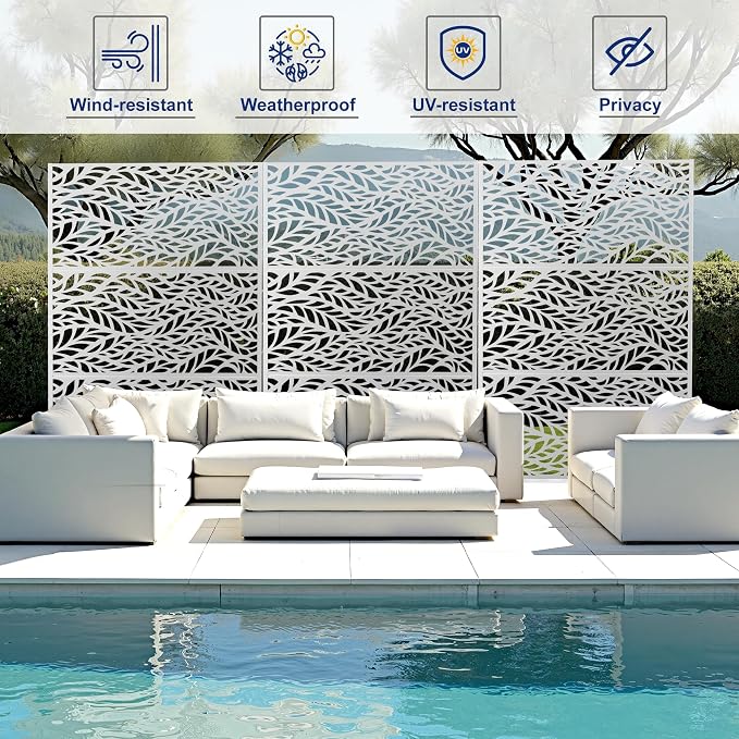 Outdoor Privacy Screen, Freestanding Privacy Fence Panels - Image 3