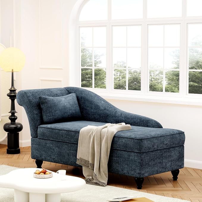 Yongqiang Storage Chaise Lounge Indoor, Upholstered Chaise Lounge Chair - Image 4
