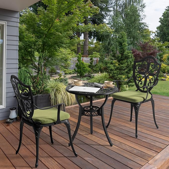 NUU GARDEN Outdoor 3 Piece Bistro Set - Image 2