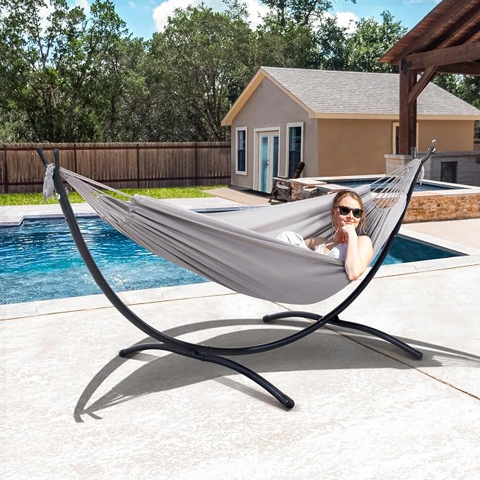 SUNCREAT Stand Alone Hammocks for Outside, 2 Person Self Standing Hammock - Image 8