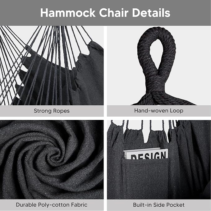 SUNCREAT 2-in-1 Hammocks Convertible Portable Double Hammock - Image 5