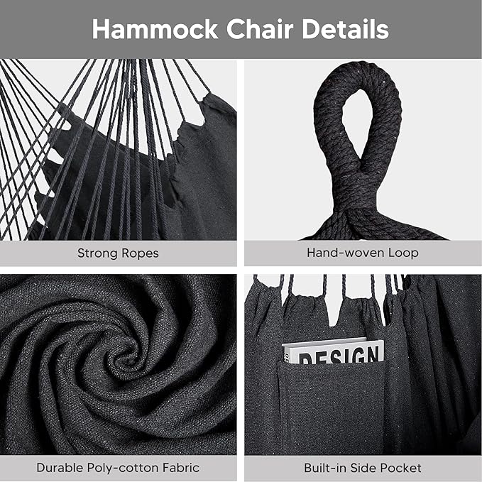 SUNCREAT 2-in-1 Convertible Portable Double Hammock - Image 5