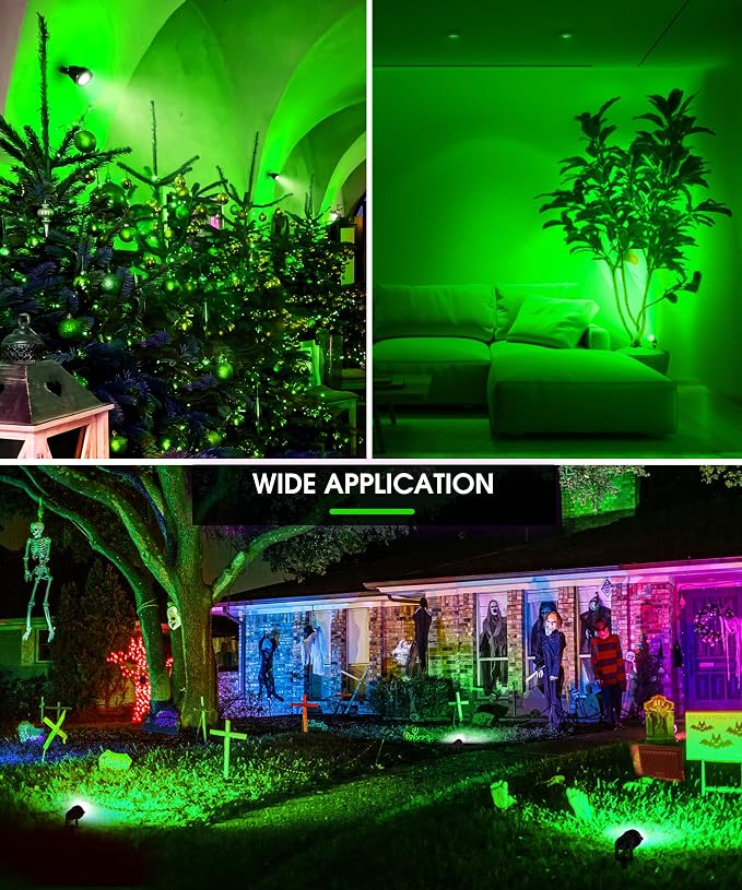 L LOHAS LED Green Spotlight Outdoor, Tree Spot Lights - Image 6