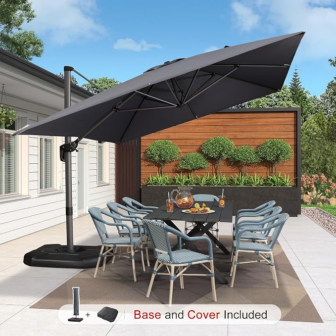 PURPLE LEAF 10'×13' Patio Umbrella - Image 2