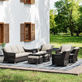 Joyside Wicker Patio Furniture Sets, 9 Pieces Upgraded Large Size Outdoor by Joyside
