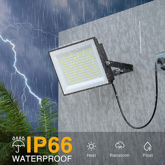 Onforu 300W Flood Lights Outdoor, 30000lm Bright LED Work Light - Image 5