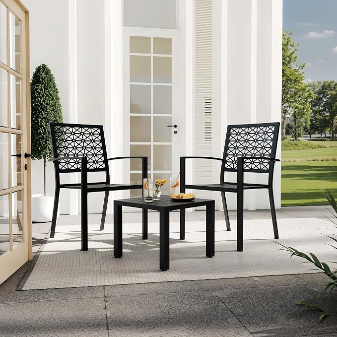 GAOMON 3 Piece Patio Bistro Set, Outdoor Patio Furniture Set - Image 7