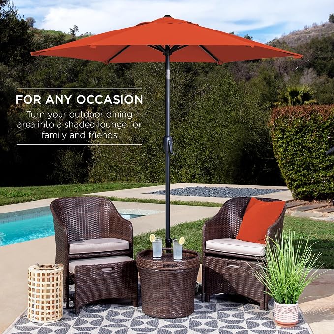 Best Choice Products 7.5ft Heavy-Duty Round Outdoor Market Table Patio Umbrella - Image 3