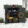 EHHLY Heavy Duty Small Storage Cabinet Outdoor Weatherproof, 14 Cuft Garage by EHHLY