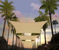 Amgo 16' x 20' Beige Rectangle Sun Shade Sail Canopy Awning UPF50+ AGTAPR1620 by Amgo