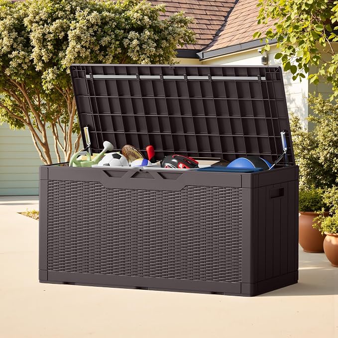 Greesum Outdoor Storage Box 100 Gallon Storage Bin - Image 3