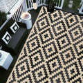 SAND MINE Waterproof Outdoor Rug 9x12 ft, Plastic Reversible Rug, Modern Area by SANDMIND