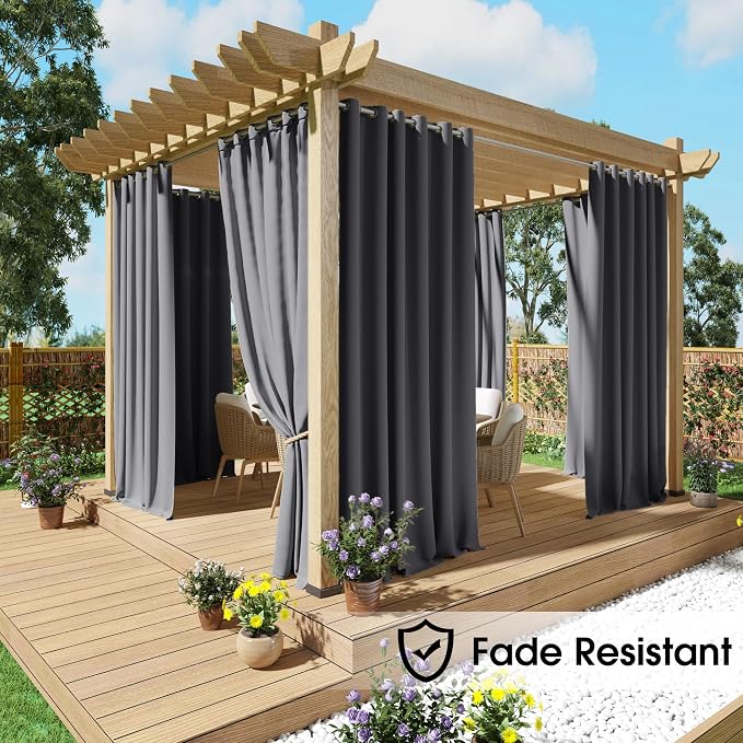 NICETOWN Fade Resistant Outdoor Curtains - Image 2