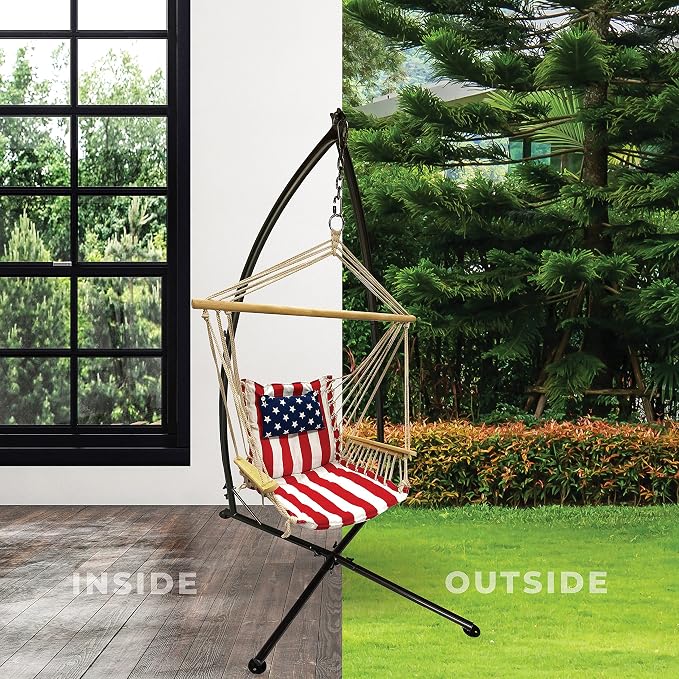 Hammock Chair Hanging Rope Swing, *12 Patterns, Quality Comfortable and - Image 6