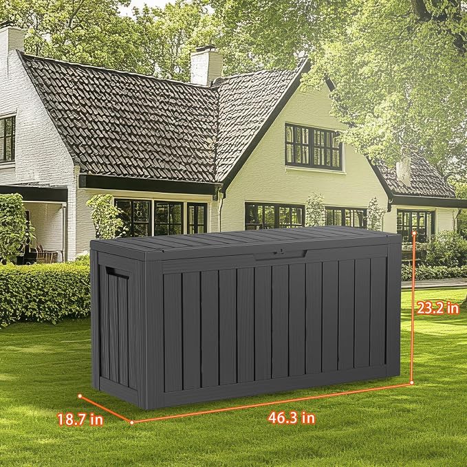 DRATO 80 Gallon Deck Box, Outdoor Storage Box - Image 6