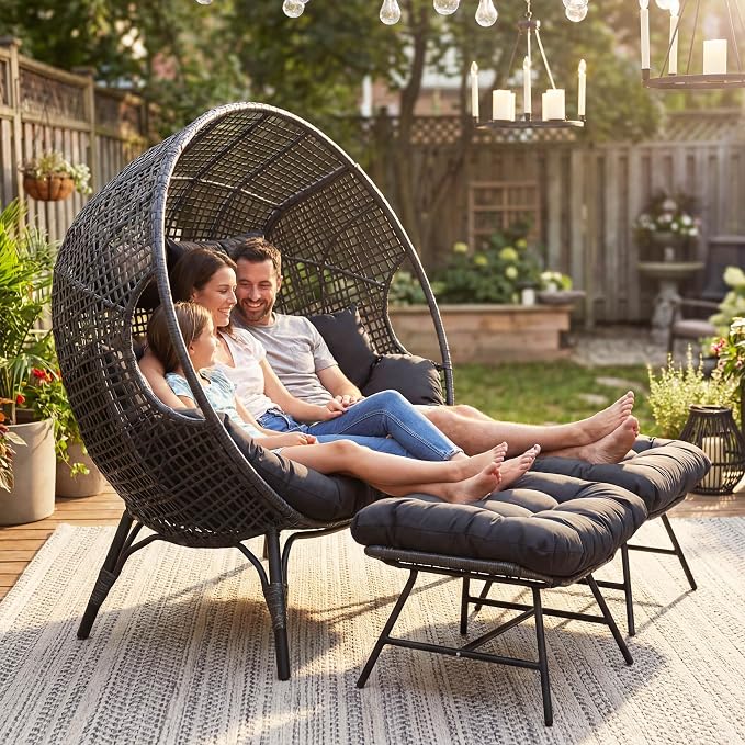NICESOUL Luxury Double Egg Chair - Image 9