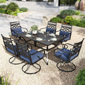PHI VILLA 7 Pieces Outdoor Dining Set by PHIVILLAThepioneerofcomfortablehouseholdsupplies