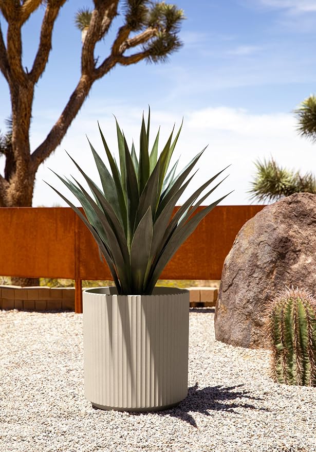 Veradek Demi Planter for Indoor/Outdoor Use | Made from Plastic & Concrete - Image 6