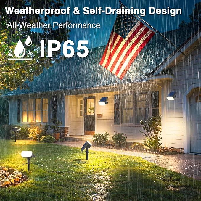 Solar Lights Outdoor Waterproof IP65, Super Bright LED - Image 5