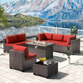 Kullavik 8 Pieces Outdoor Patio Furniture Set, Sectional Sofa Set by KULLAVIK