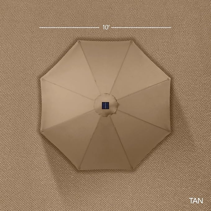 Best Choice Products 10ft Offset Cantilever Hanging Market Patio Umbrella - Image 8
