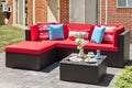 Vongrasig 5 Pieces Small Patio Furniture Sets, All-Weather Outdoor Sectional by Vongrasig