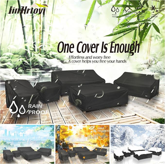 JinHrtoyi Outdoor Chair Covers 2 Pack, 27Wx32Dx36H inches Patio Chair Cover - Image 6