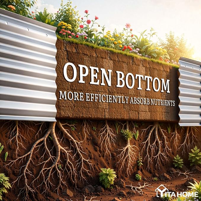 YITAHOME 24" Tall 9 in 1 Large Raised Garden Bed Kit, Outdoor Above Ground - Image 3