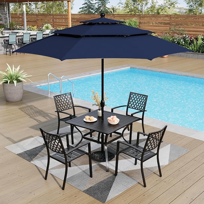 PHI VILLA Patio Dining Set 6 Piece - Image 5