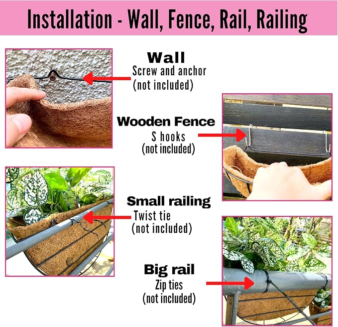 LaLaGreen Large Wall Planter Outdoor - Image 3