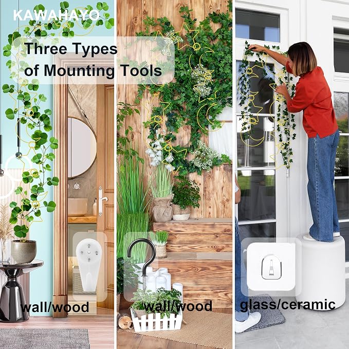 20 Pcs Plant Trellis for Climbing Plants, Chain Trellis, Garden Plant Wall - Image 5