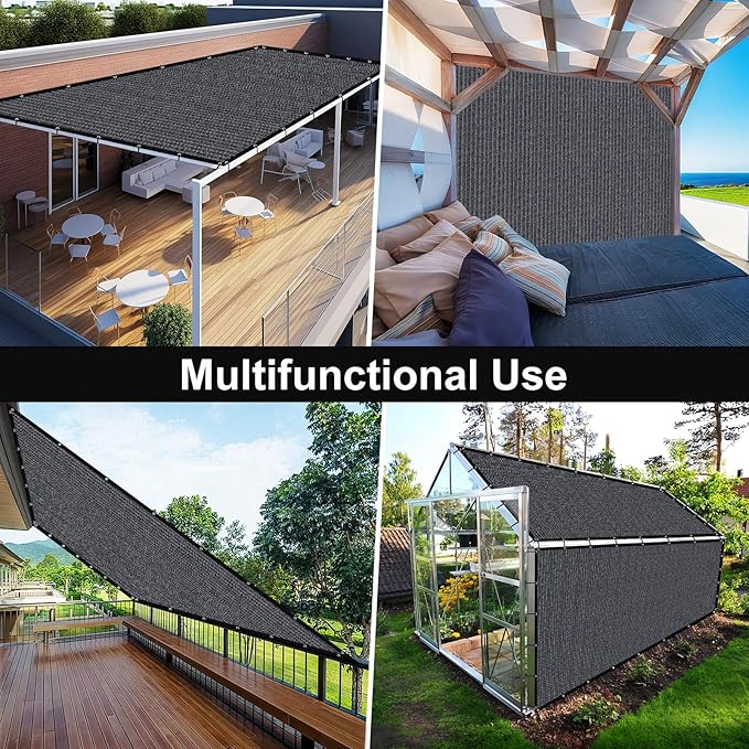 Artpuch 90% Sun Shade Cloth, 5 x 10 FT Pergola Shade Cover Canopy - Image 8