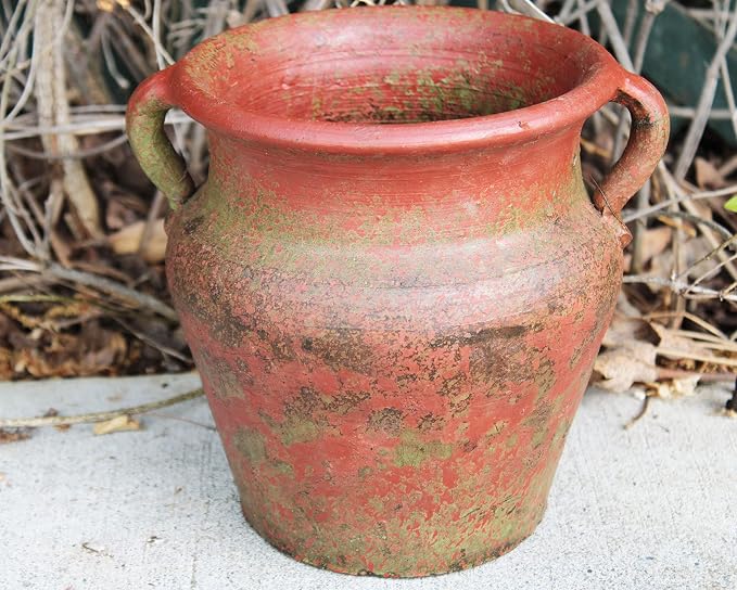 Egyptian Era Designed Earthen Ware Terra-Cotta Vessel/Planter - Image 3