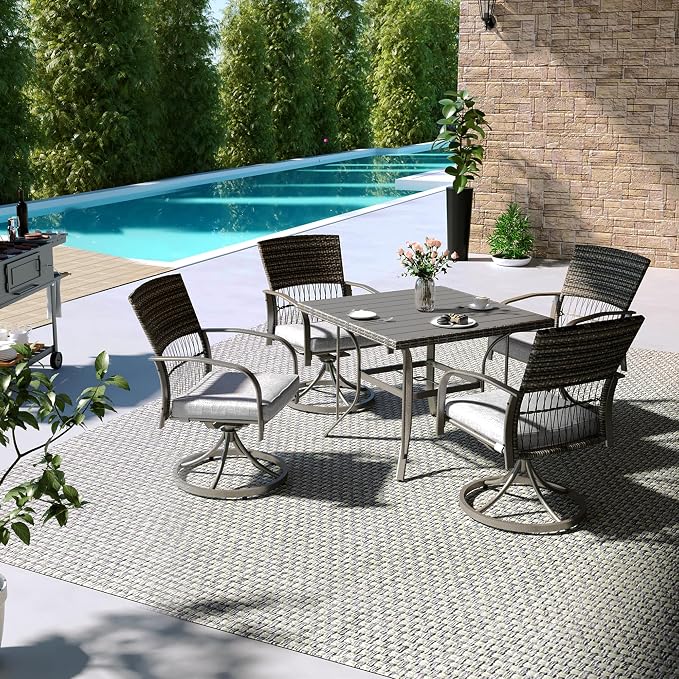 Pamapic 5-Piece Outdoor Dining Set - Image 6