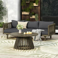 Merax Outdoor Acacia Wood Conversation Set by Merax