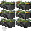 YITAHOME 6pcs 8x4x2 ft Galvanized Raised Garden Bed Kit, Large Metal Planter Box by YITAHOME