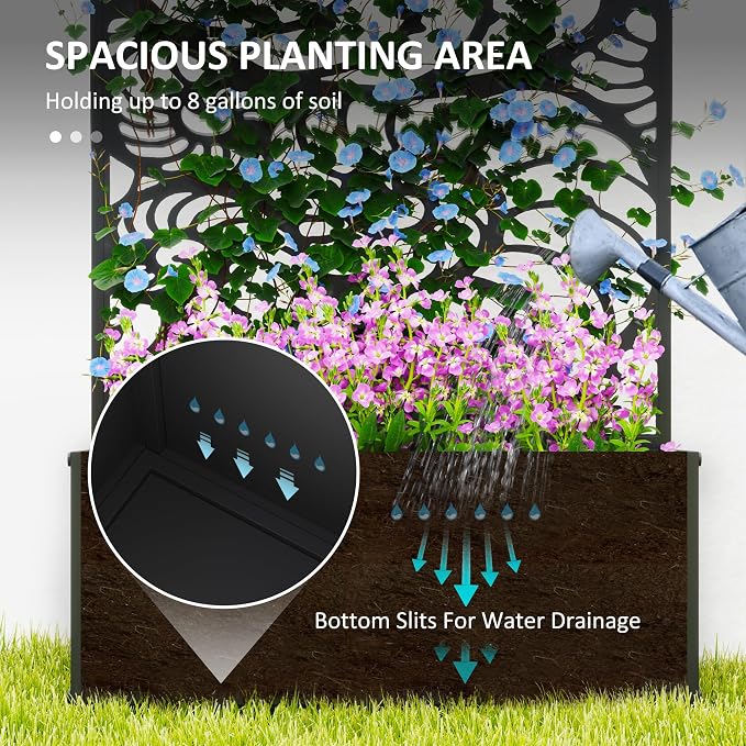 Outsunny Metal Raised Garden Bed - Image 3