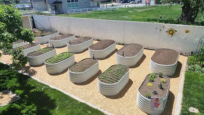 A ANLEOLIFE 4-Pack 6X3X2ft & 8X4X2ft Deep Root Galvanized Raised Garden Beds - Image 5